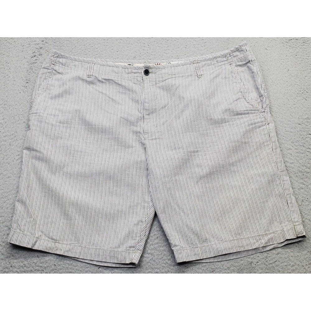 Tommy Bahama Bermuda Shorts Mens 42 Multicolor Striped Flat Front Slash Pocket